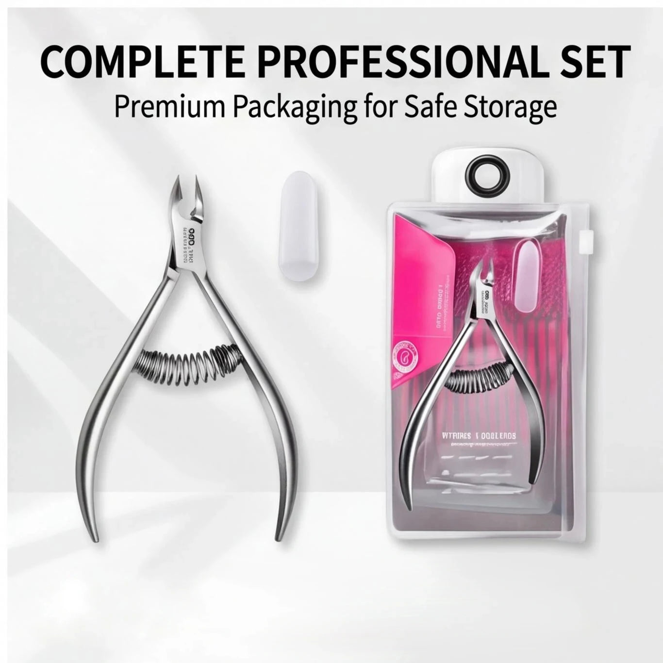 Professional Pedicure Nail Tools: Double Springs Cuticle Trimmer, Sharp Blade Clippers for Nail Art & Care Peaceful Pleasures Health and Wellness