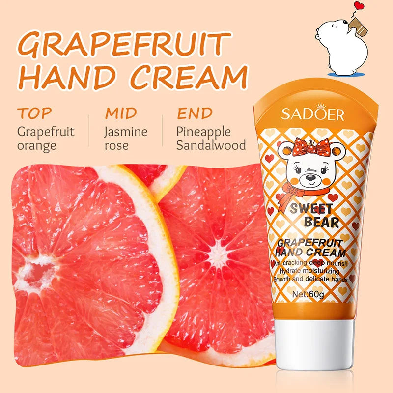 SADOER Milk Avocado Hand Cream – Moisturizing & Brightening Hand Cream Peaceful Pleasures Health and Wellness Grapefruit