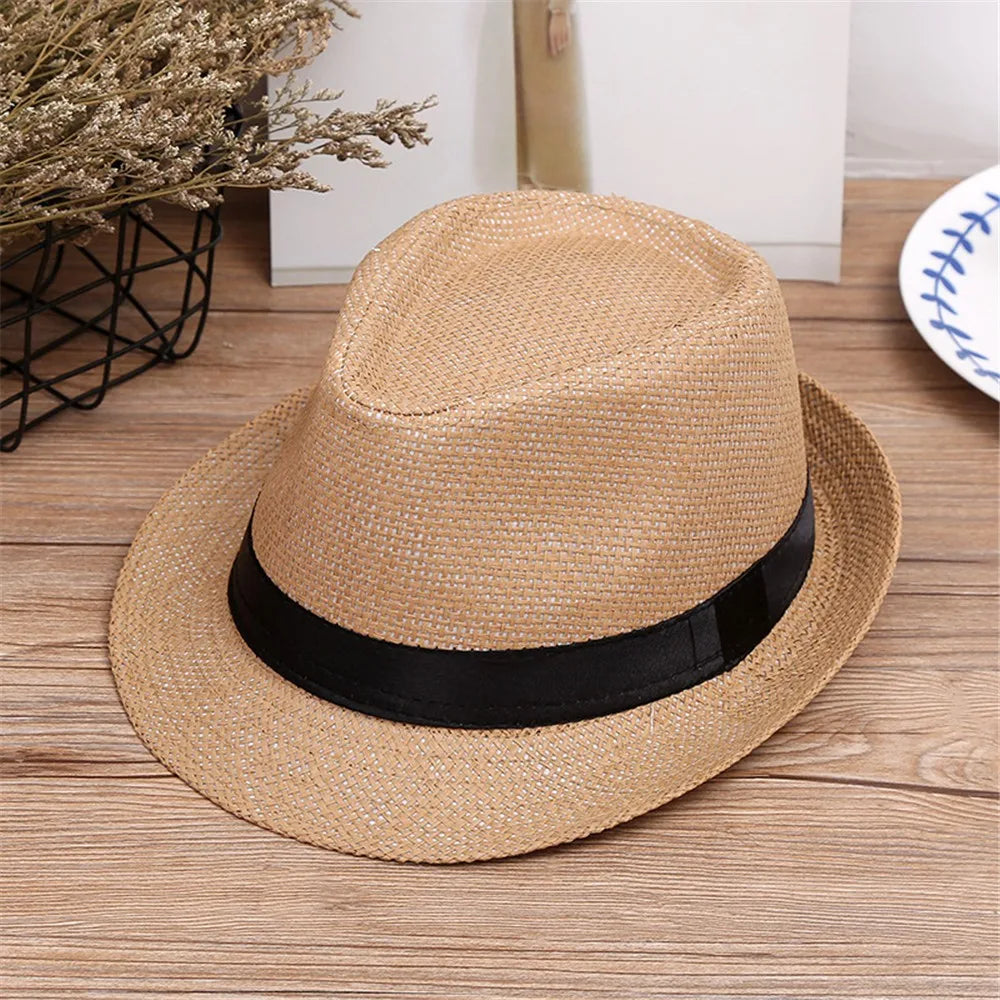 Kids Large Brim Straw Sun Hat – Beach Panama Summer Hat