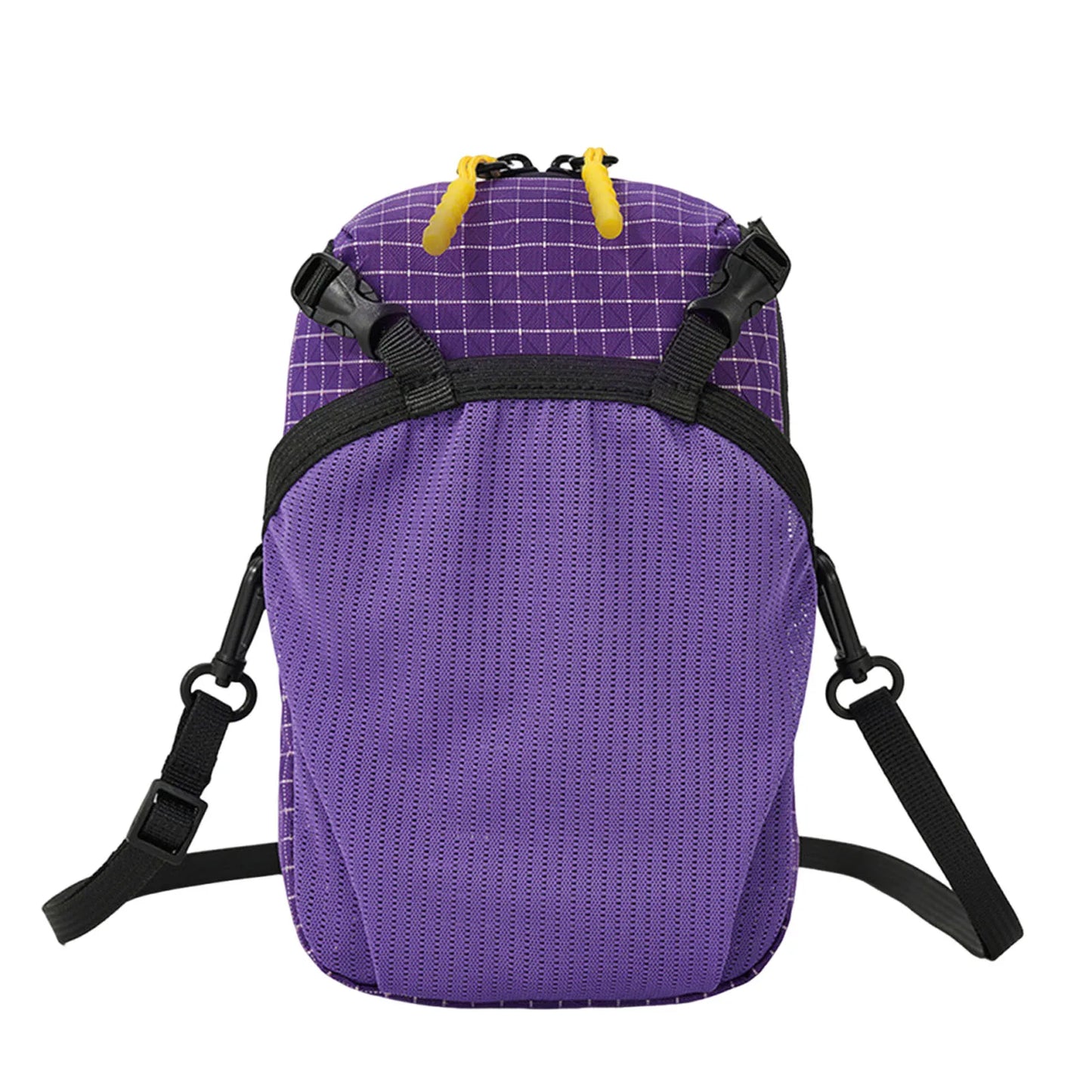 Water Bottle Pouch with Phone Pocket for Hiking Backpack Strap Phone Pouch Backpack Phone Holder for Sports Hiking Camping Peaceful Pleasures Health and Wellness Purple