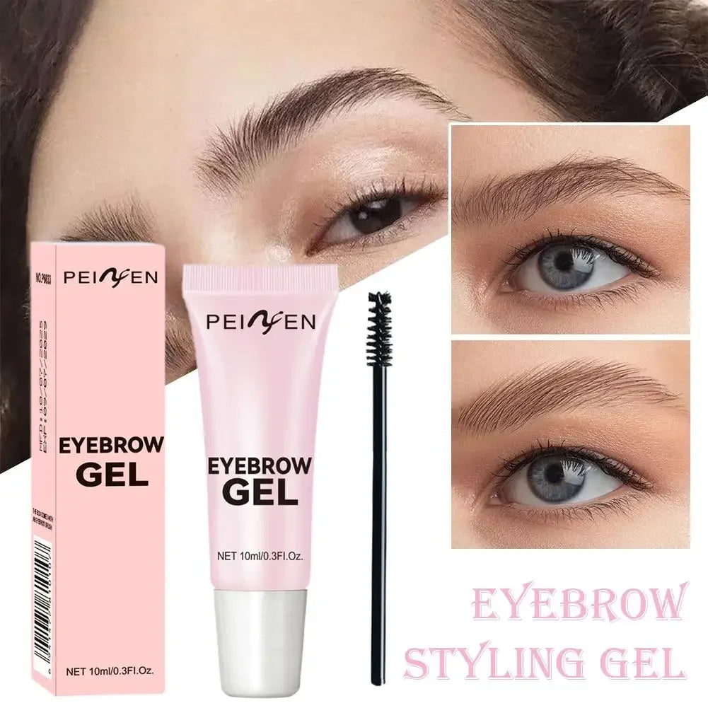 10ml Eyebrow Setting Gel Clear Brow Gel with brush Shapes and Sculpts, Waterproof Sweat-Proof Non-Sticky Formula Eye Makeup Peaceful Pleasures Health and Wellness
