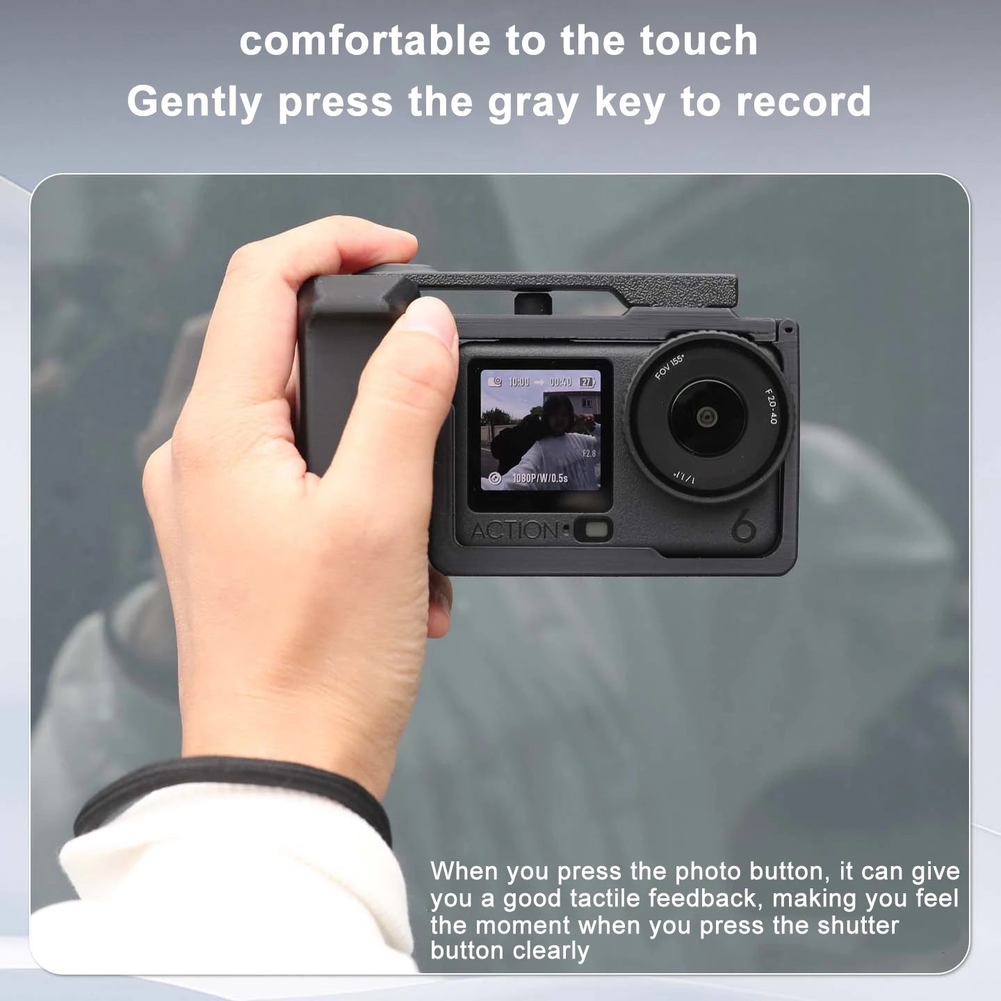 3D Printing Street Grip Vlog Holder Combo Camera Grip Holder For Dji Osmo Action6 Camera Grip Camera Accessories Peaceful Pleasures Health and Wellness