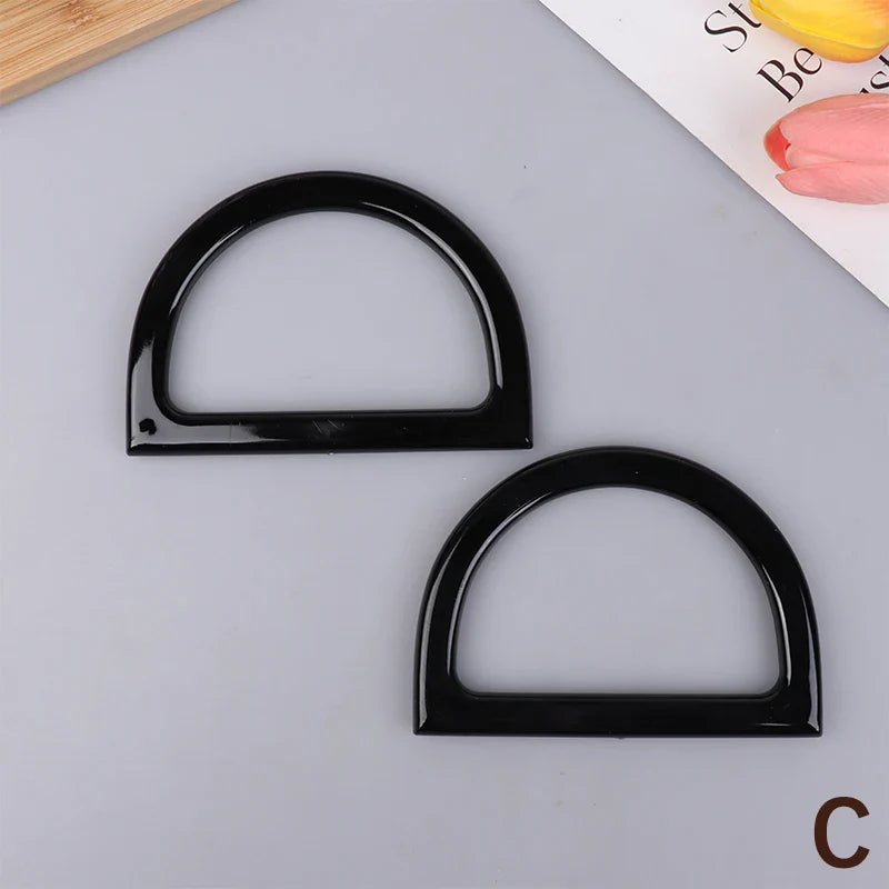 2Pcs D-Shape Bag Handles – DIY Purse & Crochet Bag Handles