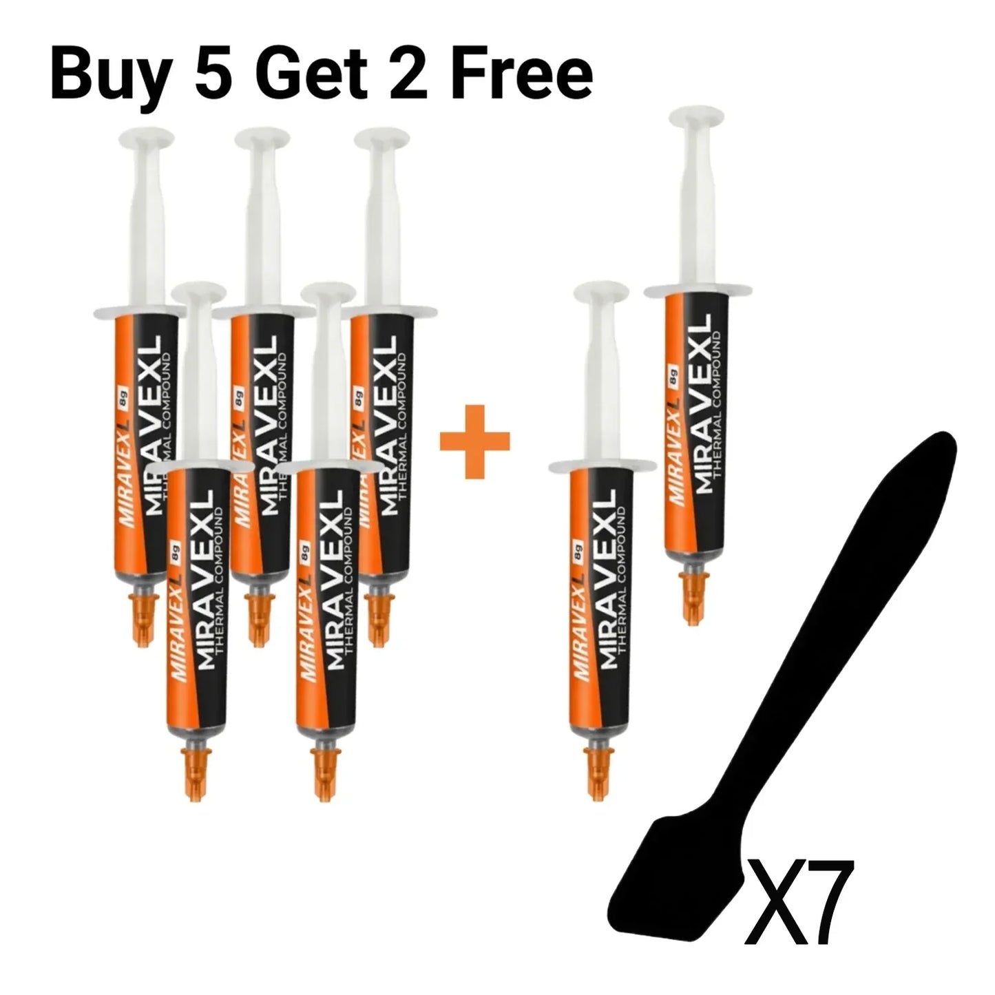 MIRAVEXL 8g Thermal Paste for CPU & GPU – 12.4W/mK Non-Conductive