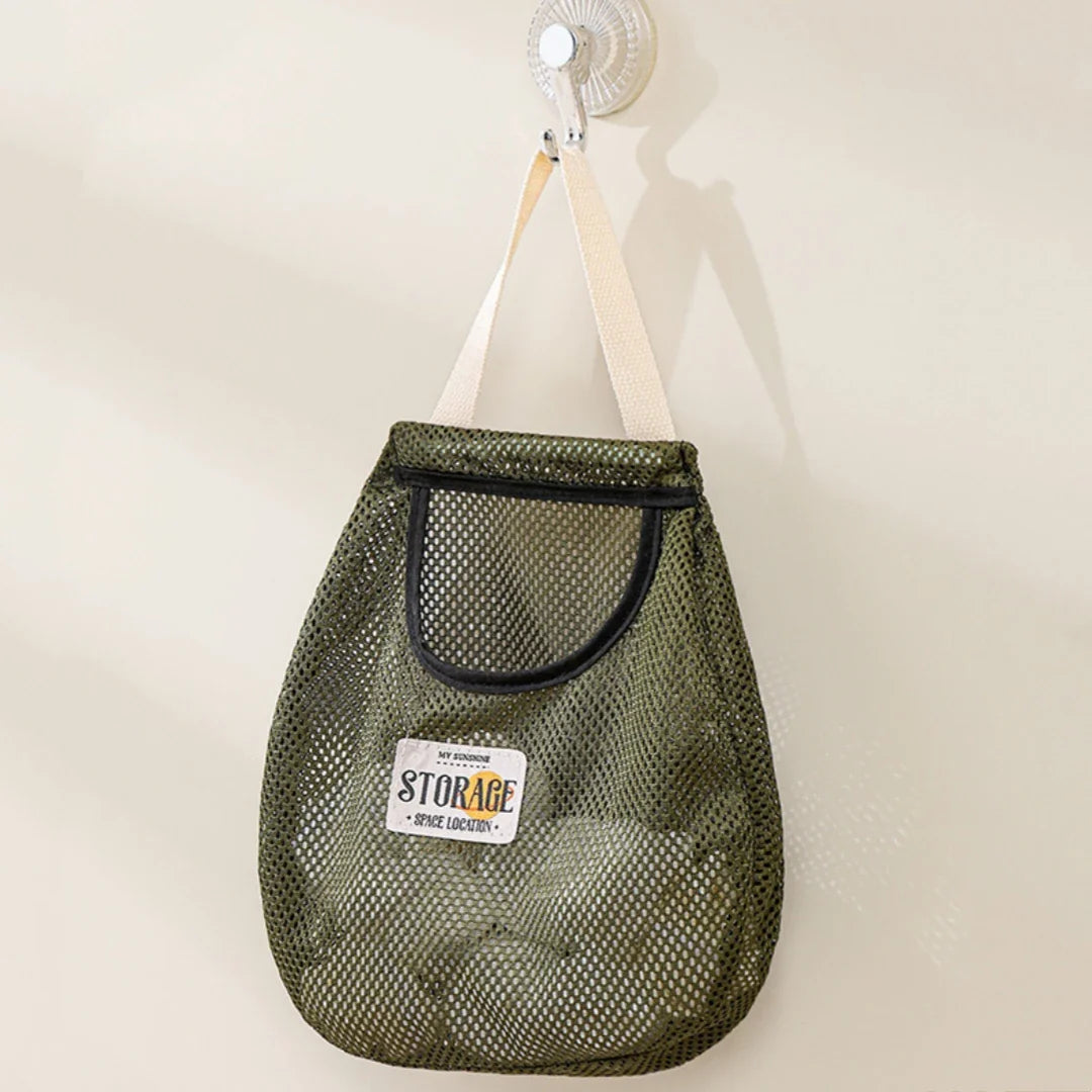 Wall Hanging Mesh Storage Bag – Closet & Wardrobe Organizer