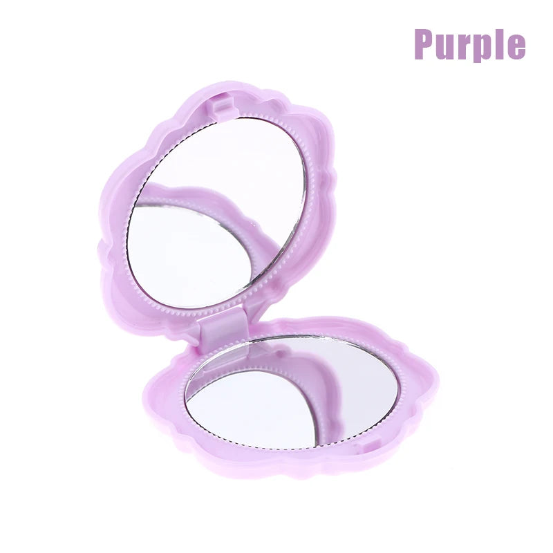Retro Rose Double-Sided Compact Pocket Makeup Mirror