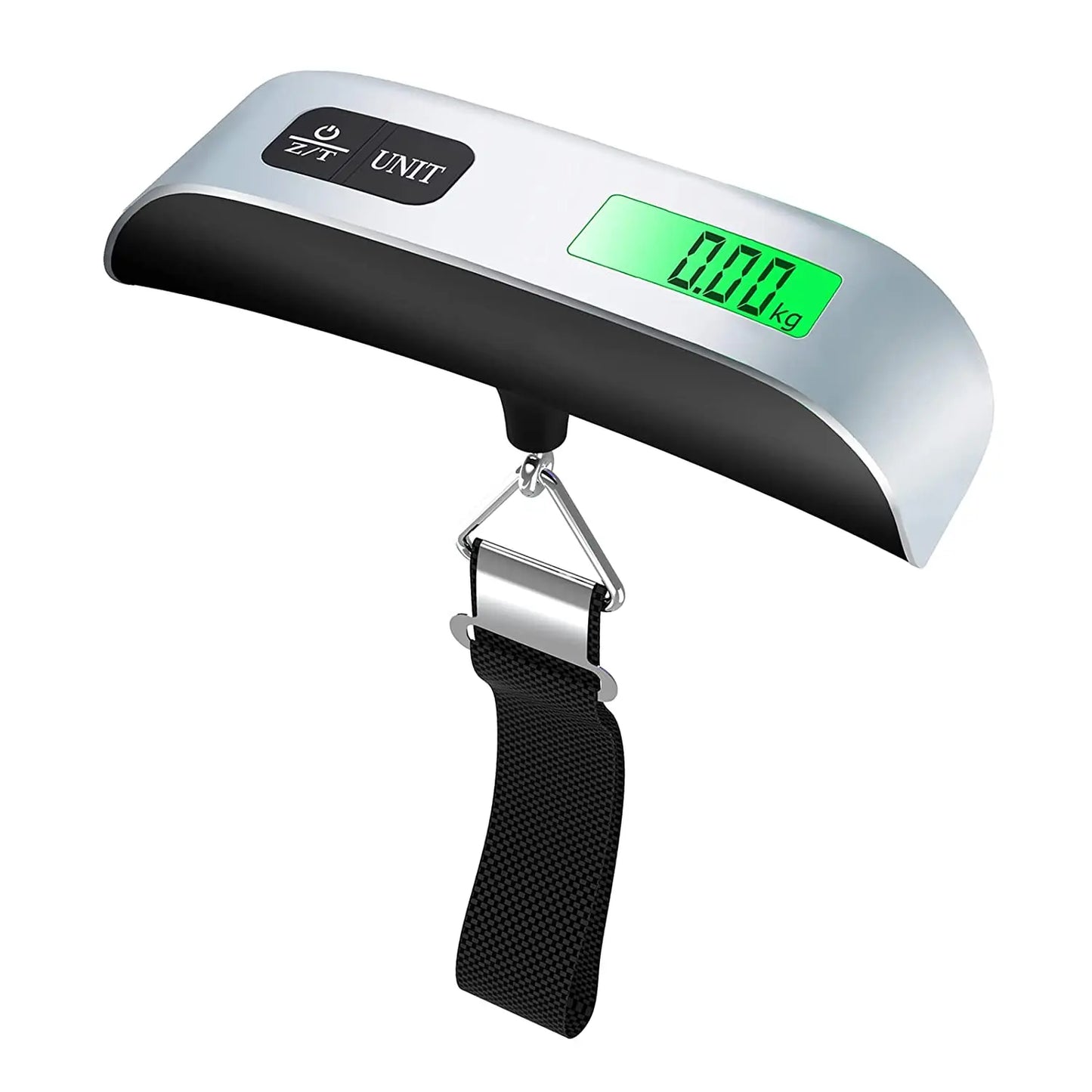 1pcs Portable Scale Digital LCD Display 110lb/50kg Electronic Luggage Hanging Suitcase Travel Weighs Baggage Bag Weight Balance Peaceful Pleasures Health and Wellness With Strap