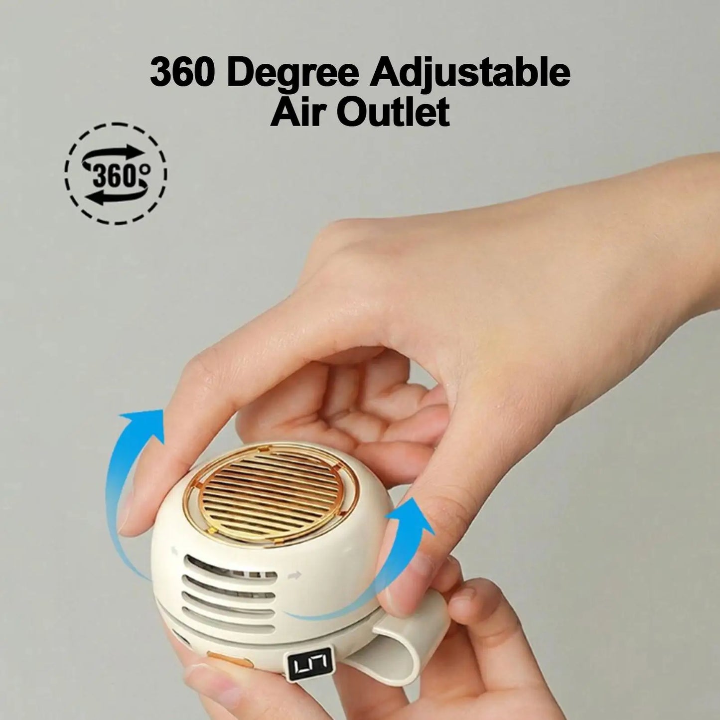 Quiet Bladeless Clip on Fan Hands-Free Waist Fan For Travel Camping Hiking Beach, Summer Outdoor Personal Cooler Peaceful Pleasures Health and Wellness