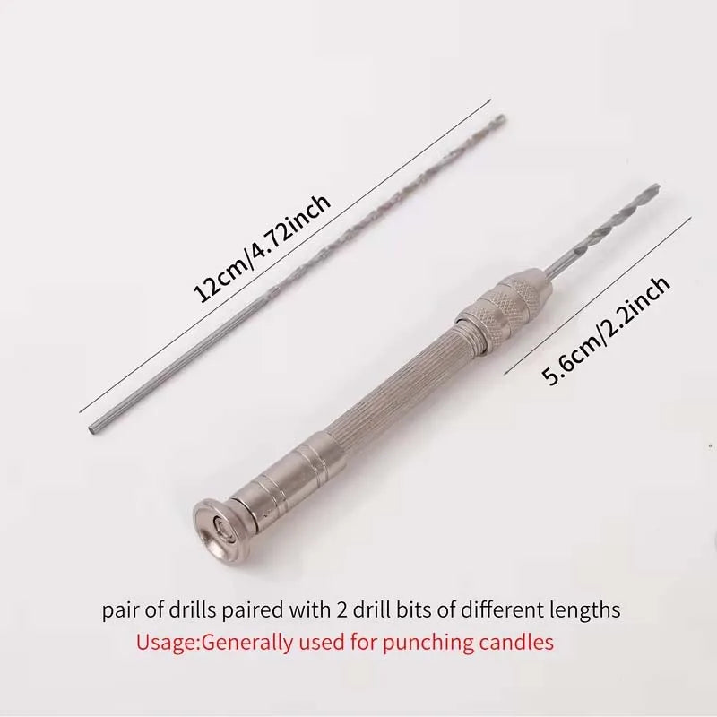 DIY Candle Making Kit – Metal Puncher Tool & 2 Drill Bits