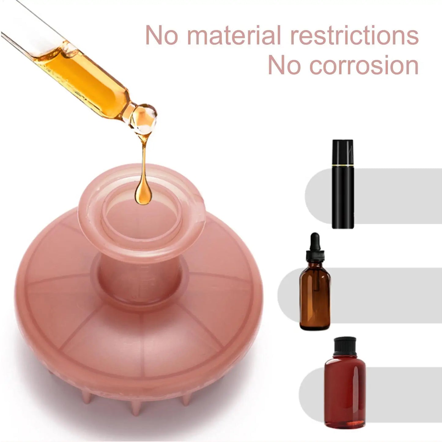 Silicone Scalp Massager & Hair Oil Applicator Comb