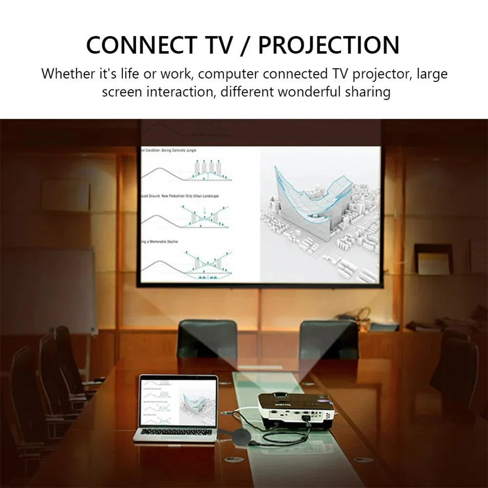 Wireless HDMI Screen Mirroring Dongle – 1080P WiFi for Phone & TV