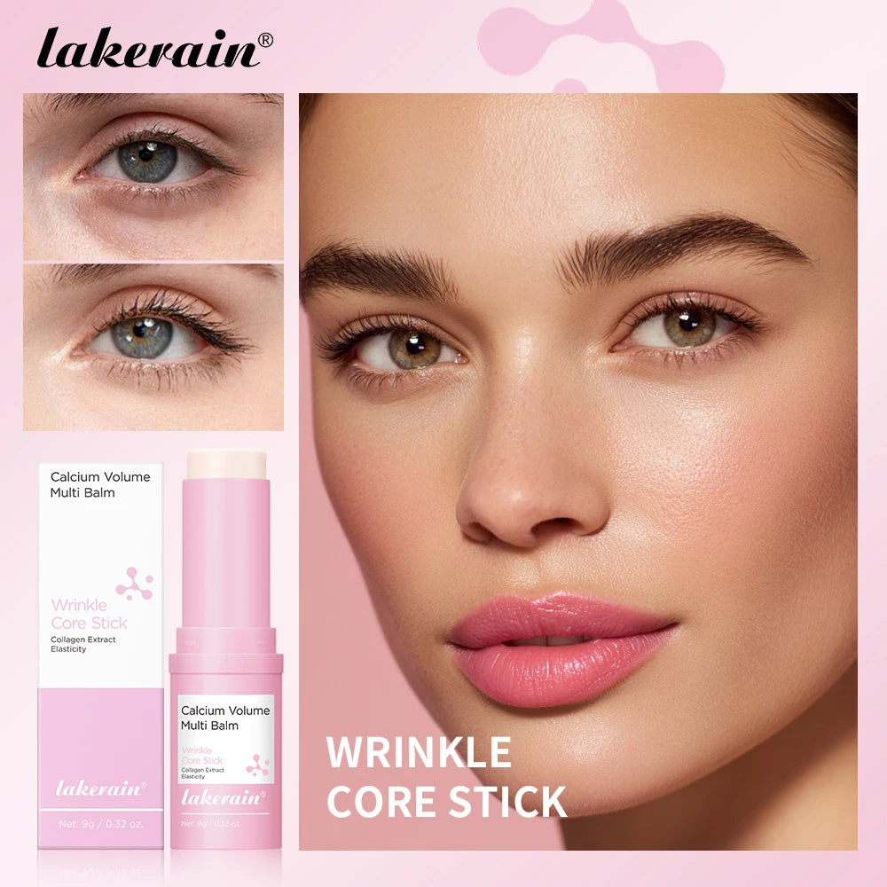 Lakerain Calcium Volume Multi Balm Improve Eye Wrinkle Cream Texture Non-Sticky Deep Moisturizing Brightens Soothes Eye Skin Peaceful Pleasures Health and Wellness