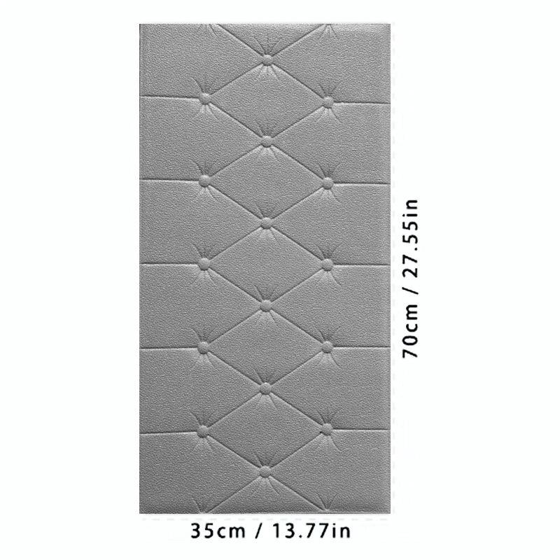 Thickened self-adhesive 3D wall sticker wallpaper tatami anti-collision wall pad children's bedroom living room soft foam pad Peaceful Pleasures Health and Wellness 70cmX35cm-10pcs 5 United States