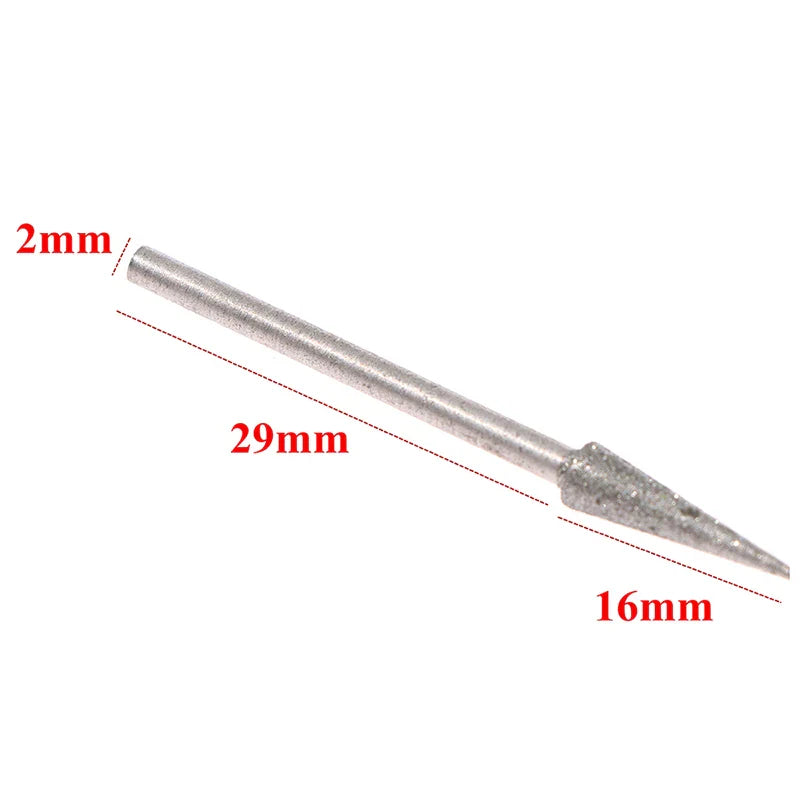 6-Piece Diamond Grinding Burr Set 1–4mm | Engraving Carving Bits