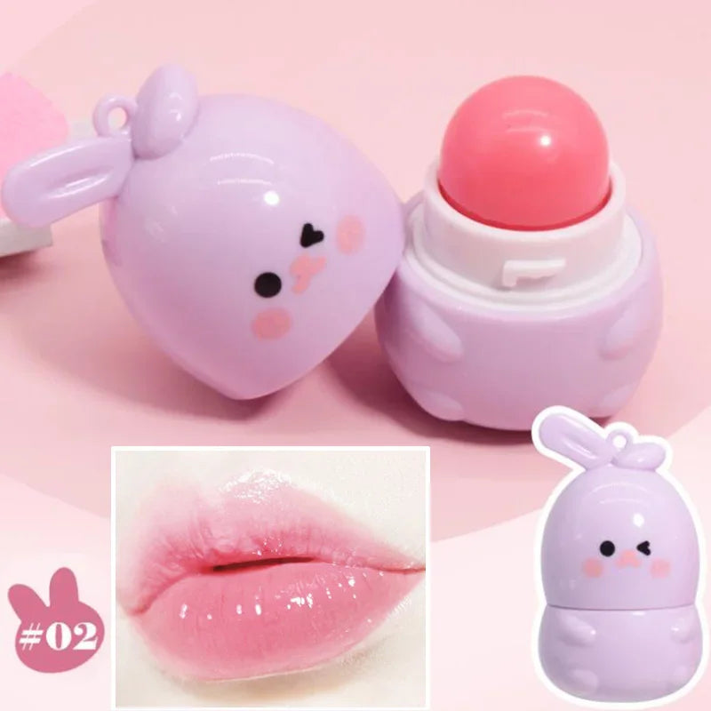 Color-Changing Rabbit Lip Balm Ball | Moisturizing Lip Care