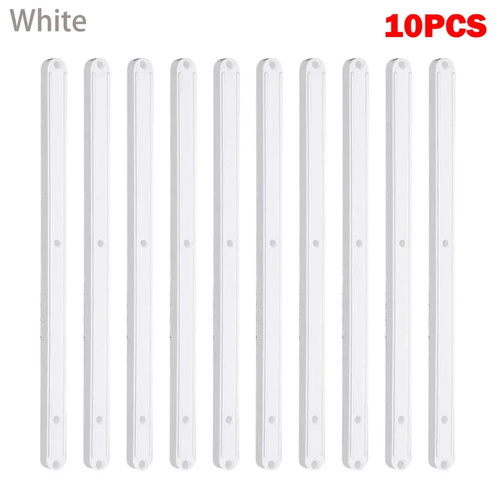 10-Pack 298mm Plastic Drawer Slide Runners – Wardrobe Guide Rails
