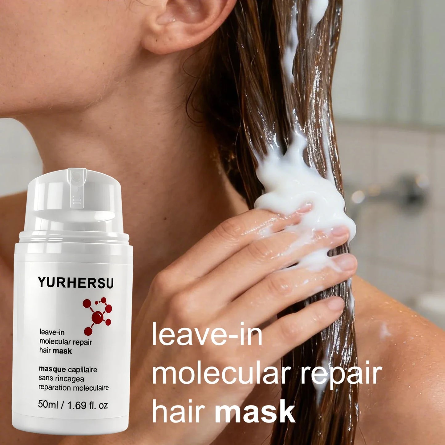 Keratin Peptide Leave-In Hair Mask – Repair Bleached Hair