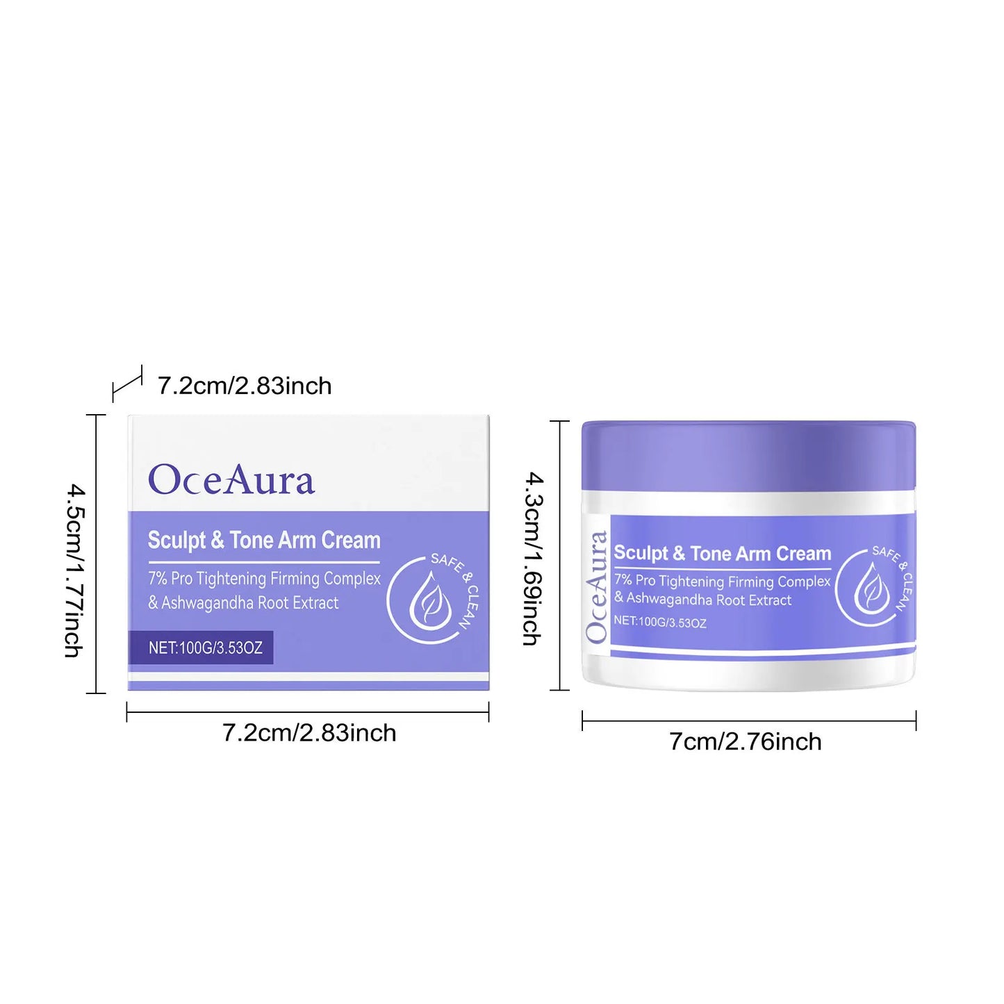 OceAura Arm Firming Cream – Tighten, Tone & Sculpt Arms