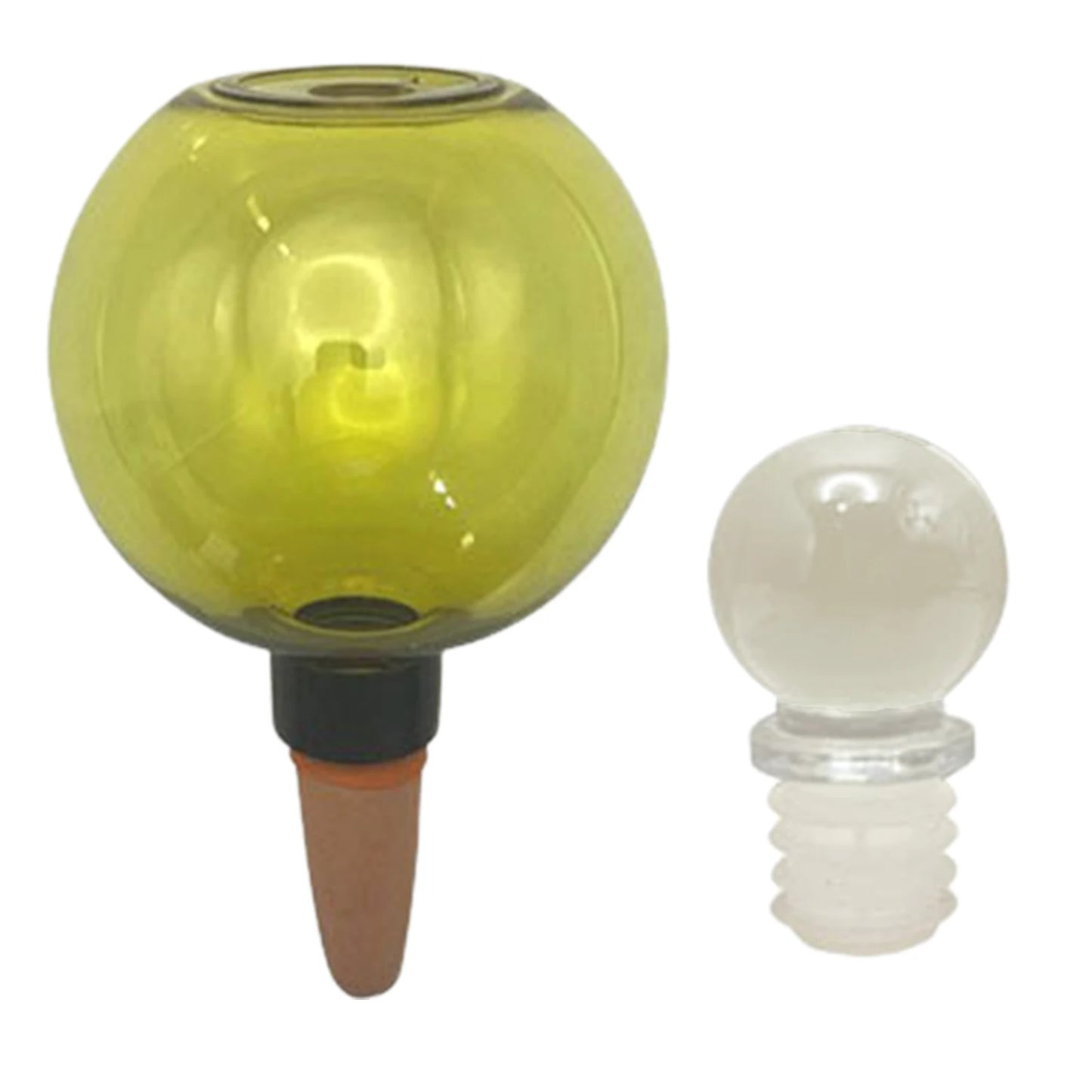 Self Watering Planter Insert with Covers Plant Watering Devices Plastic Water Bulbs for Automatic Drip Irrigation Indoor/Outdoor Peaceful Pleasures Health and Wellness Yellow