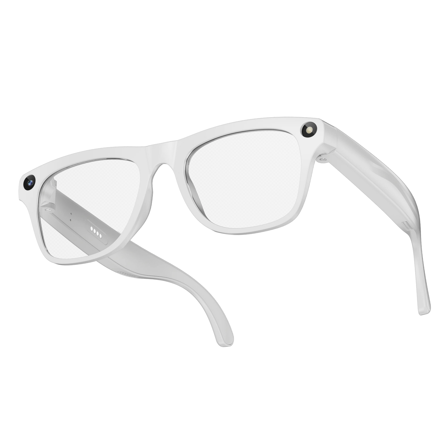 2026 8MP AI Smart Glasses Color-Changing Video Photo Camera Bluetooth Music Calling Translation Multifunction For IPhone Android Peaceful Pleasures Health and Wellness White