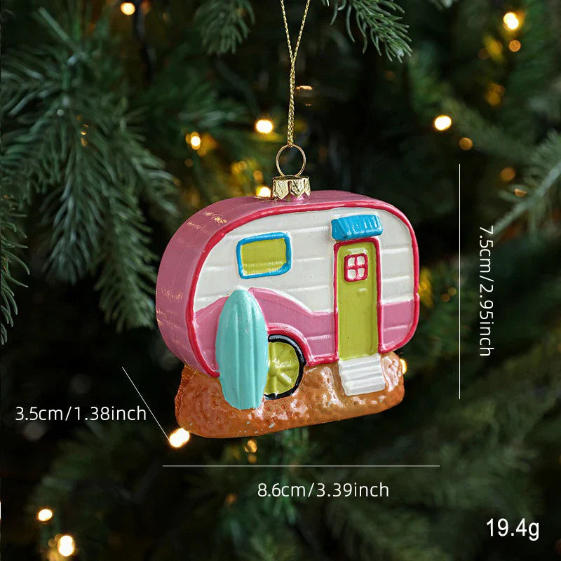 Macaron Christmas Hanging Ornaments – Cute Tree Pendants