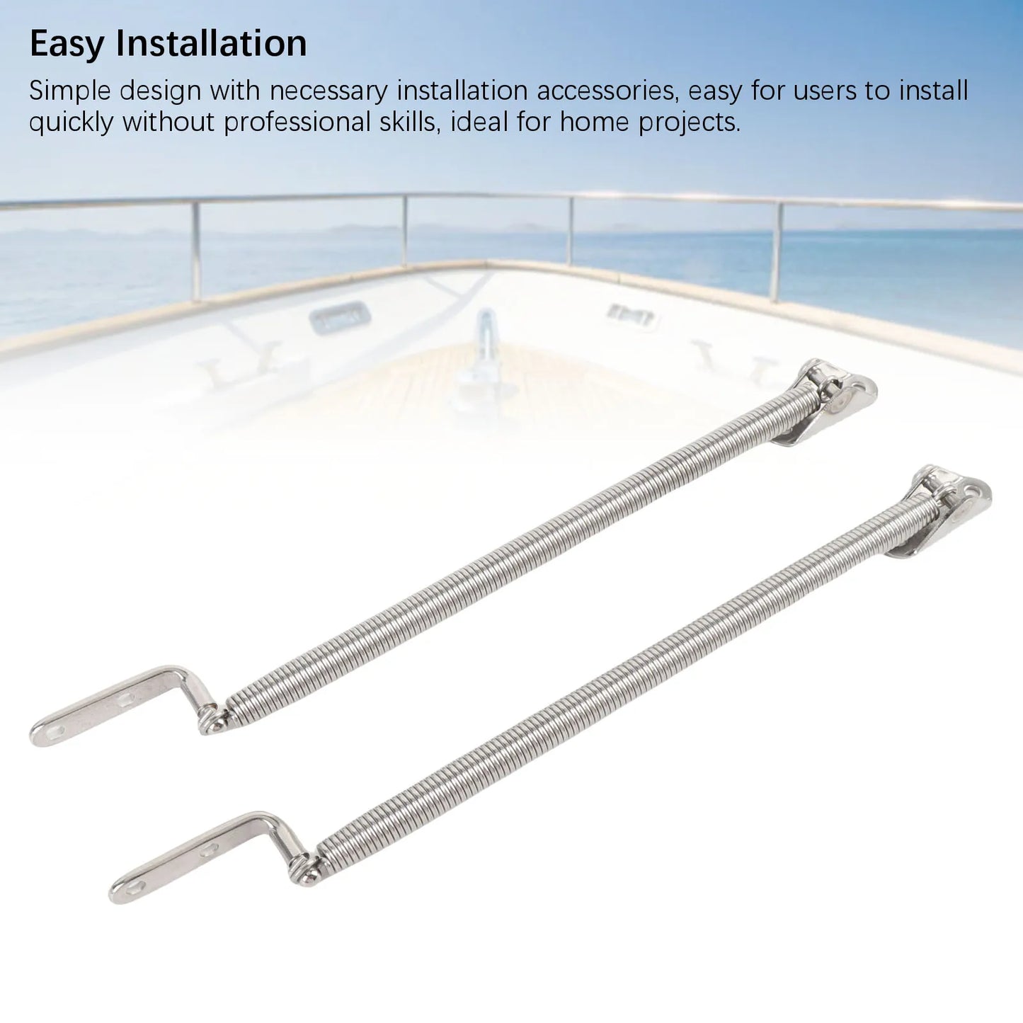 Boat Hatch Spring Support 190mm Stainless Steel – 2 Pack