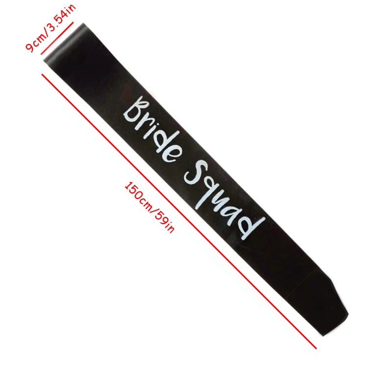 Set of 5 Personalized Bachelorette Party Sashes | Bridal Gift