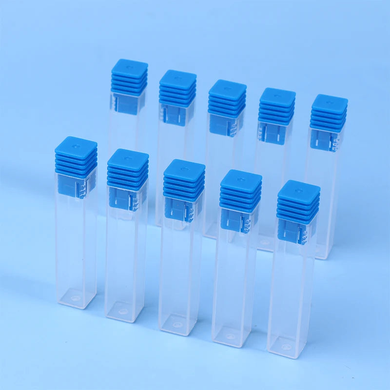 10-Pack Nail Drill Bit Storage Boxes | Clear Organizer Cases