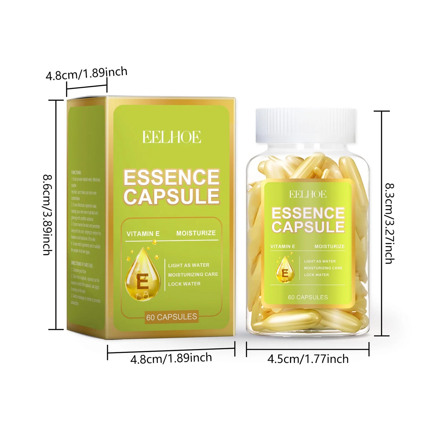 EELHOE Facial Capsule Essence – Vitamin E Moisturizing Serum 65g