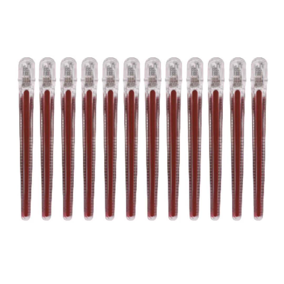 12pcs Pro Seamless Alligator Clip Hair Clip Barbershop Haircutting Sectioning Hairpin Salon Household Styling Tools Accessories Peaceful Pleasures Health and Wellness Dred