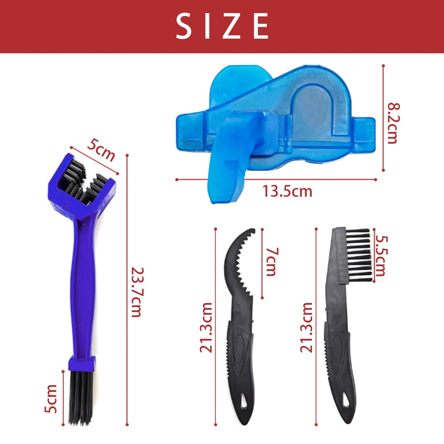 Bike Chain Cleaner, Bike Cleaning Kit, Chain Cleaner for Cycling, Suitable for Mountain Bike, Road Bike, BMX for Drivetrain Peaceful Pleasures Health and Wellness