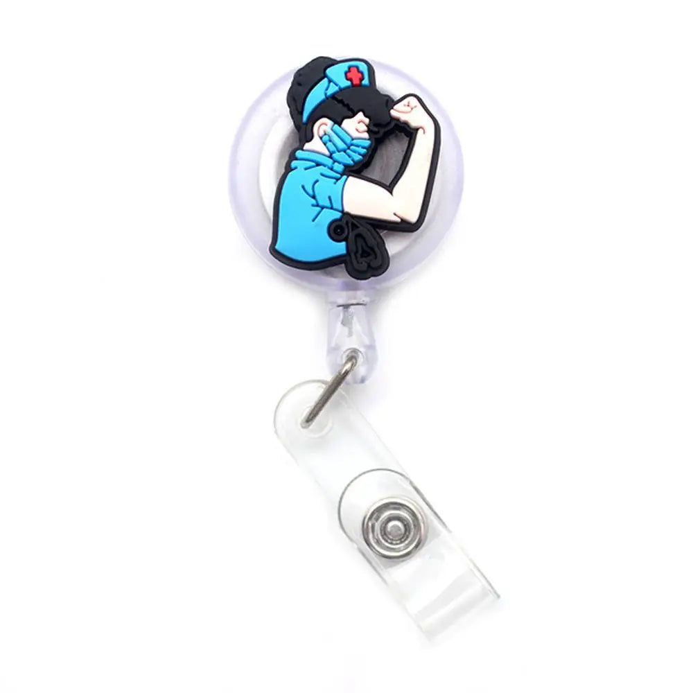 Clips Nurse Doctor Students Card Name Card Holder Nurse Badge Holder Retractable Badge Reel ID Card Clips Hospital Badge Holder Peaceful Pleasures Health and Wellness 11