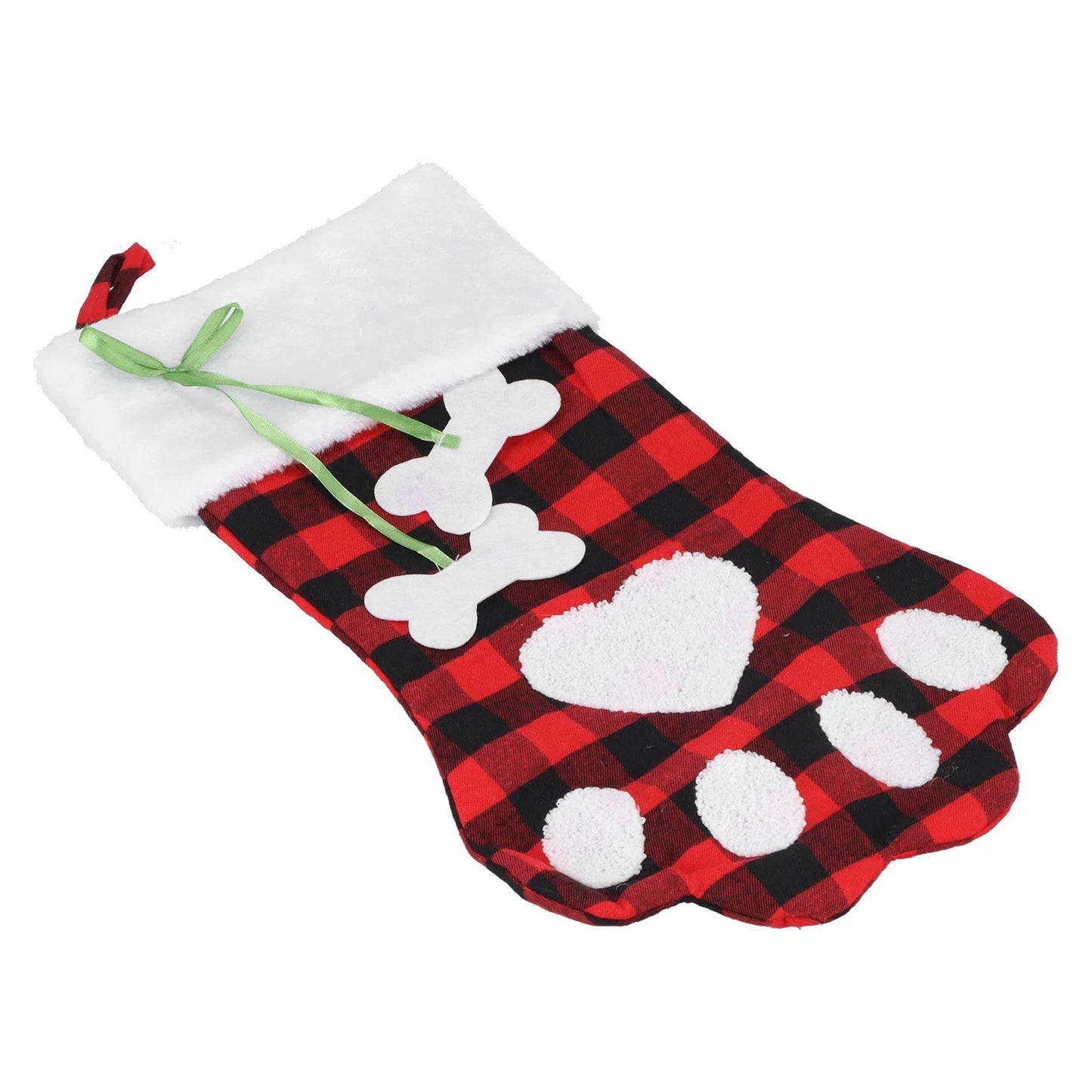 Christmas Cute Stockings Christmas Pet Stocking Short Plush 90g for Christmas Fireplace Decoration for Pet Dog Snacks Toys Peaceful Pleasures Health and Wellness