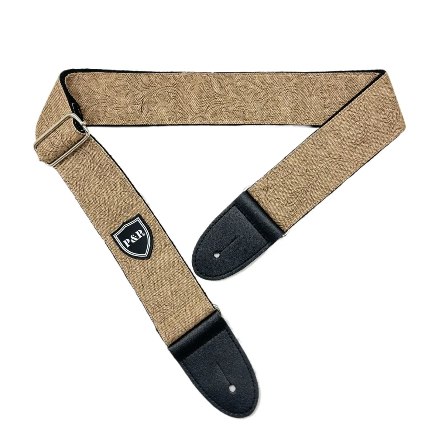 PP Guitar Strap Retro Denim Cotton Bakelite Universal Folk