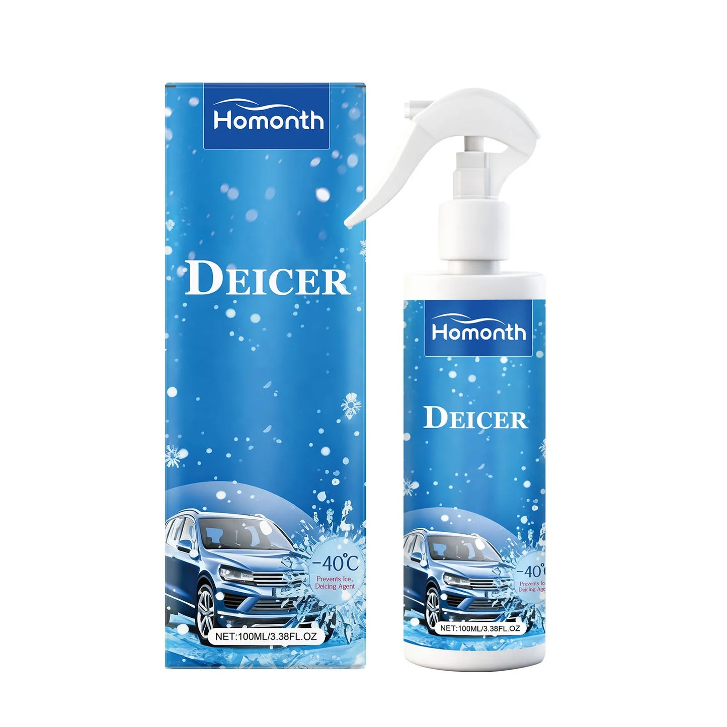 Car Windshield Deicer Spray – Fast Ice & Frost Remover 100ml