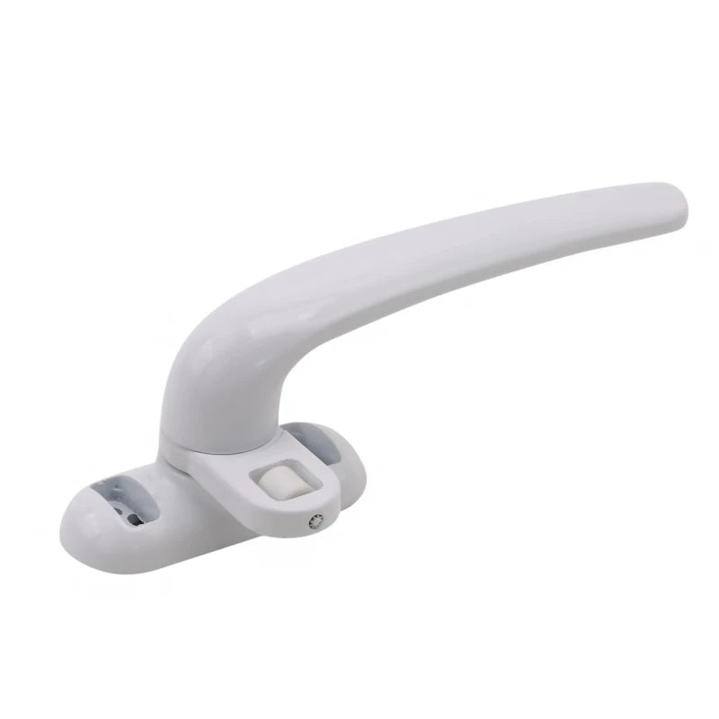 Aluminum Alloy Window Handle Casement Window Lever Lock for Sliding Window Door Handle Replacement Hardware Accessories Peaceful Pleasures Health and Wellness White-right