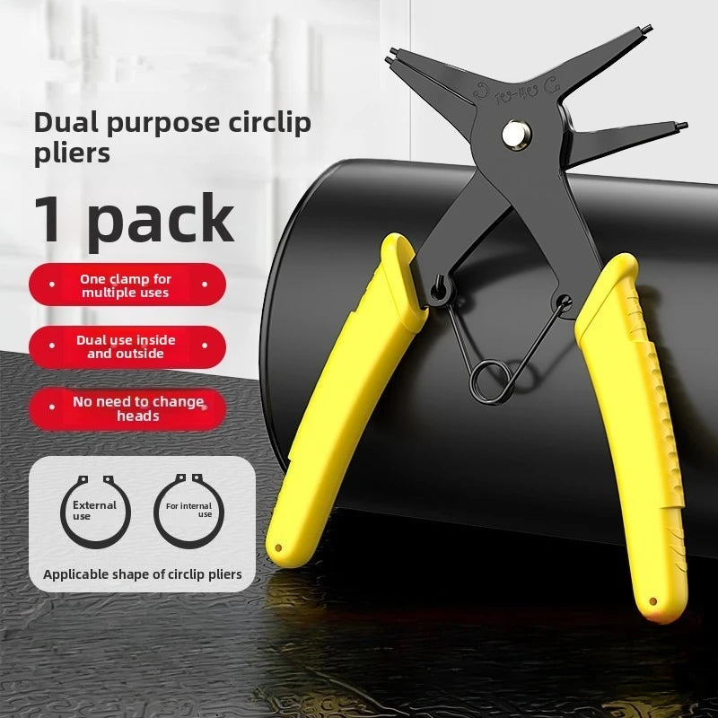 2-in-1 Dual-purpose Snap Ring Pliers Multifunctional Automotive