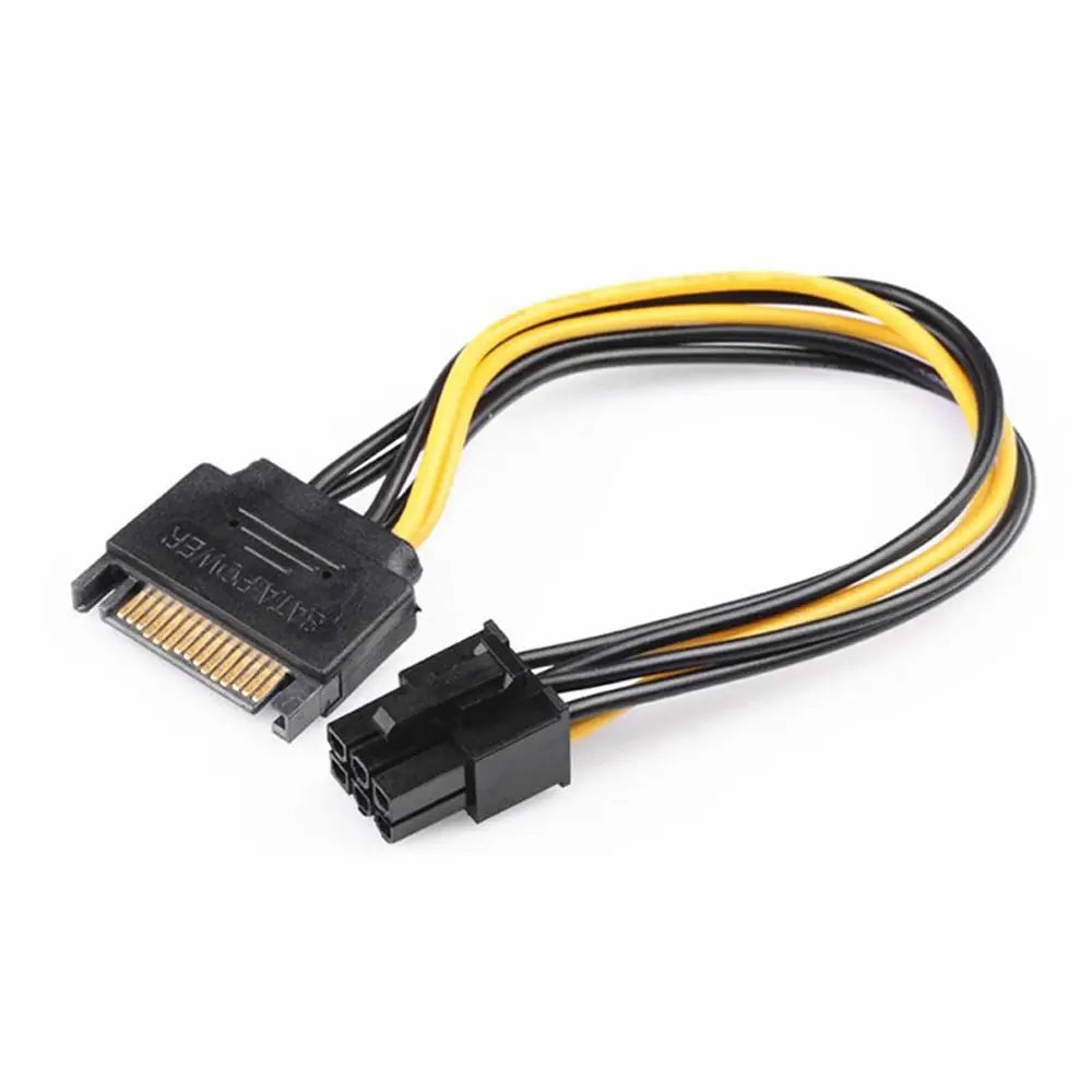 6 Pin Male to Female Power Splitter Cable Graphics Power Cord SATA Power Cable Video Card Power Cable SATA Adapter Cable Peaceful Pleasures Health and Wellness