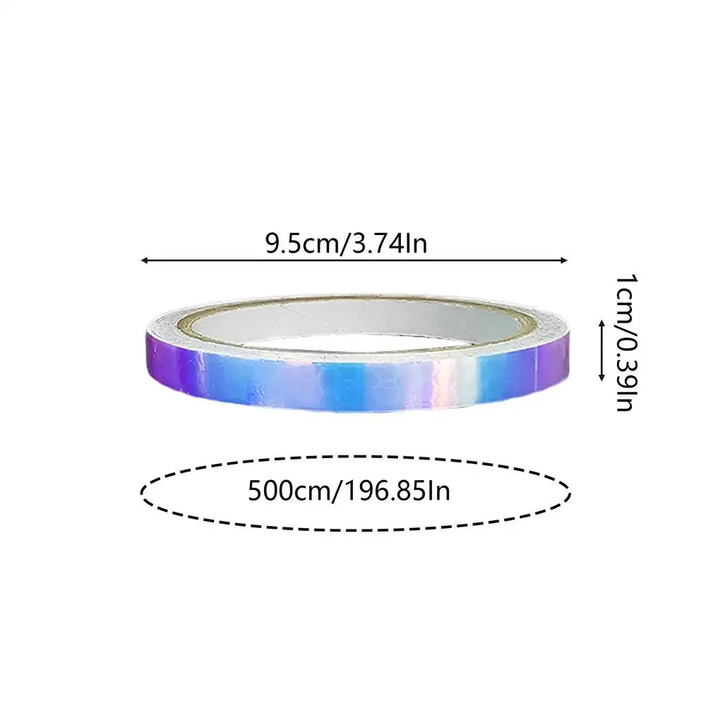 Reflective Laser Sticker Tape | Glitter Self-Adhesive Decal Roll