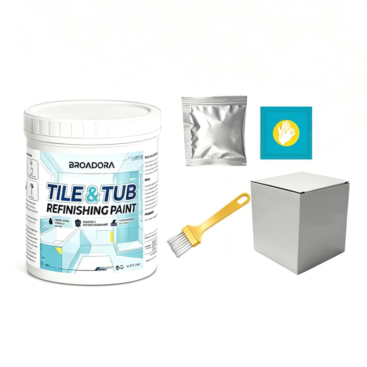 Tile & Bathtub Refinishing Paint Kit – Waterproof DIY Coating
