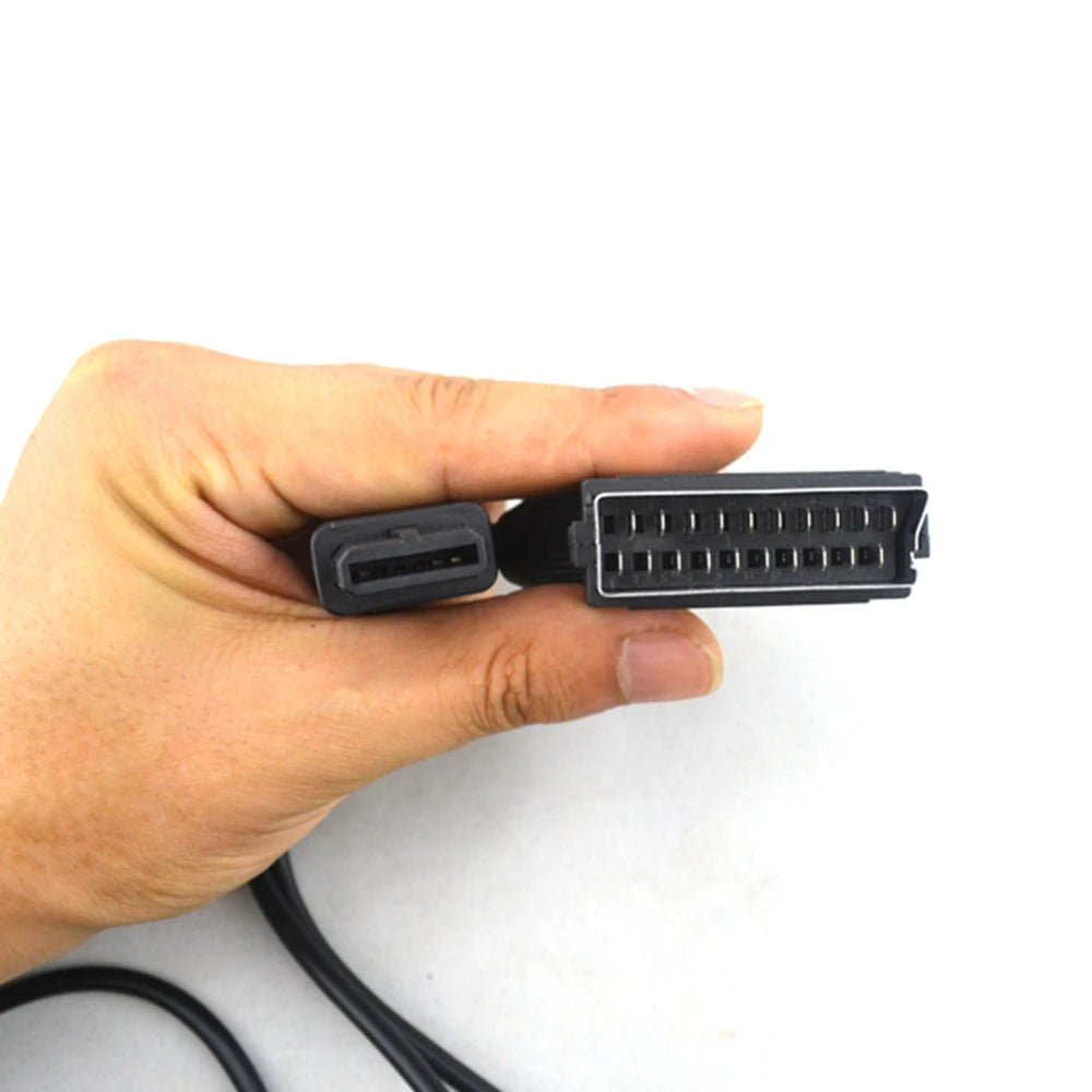 High Quality A/V TV Video Game Cable Scart Cable For SNES For Gamecube N64 Console Compatible With NTSC System Just Connect TV Peaceful Pleasures Health and Wellness