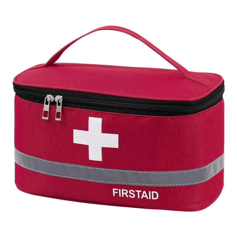 Portable First Aid Storage Bag – Travel & Home Medicine Organizer