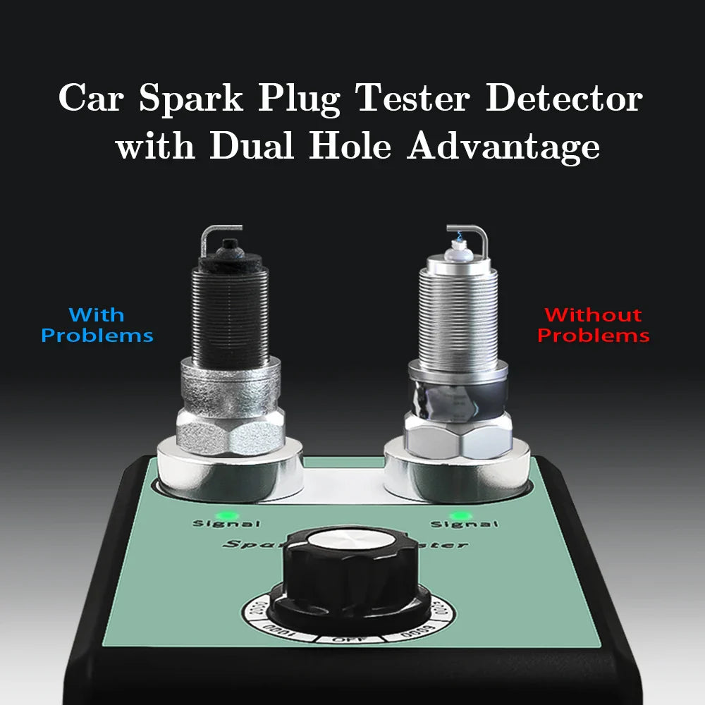 Dual Hole Spark Plug Tester – Car Ignition Diagnostic Tool