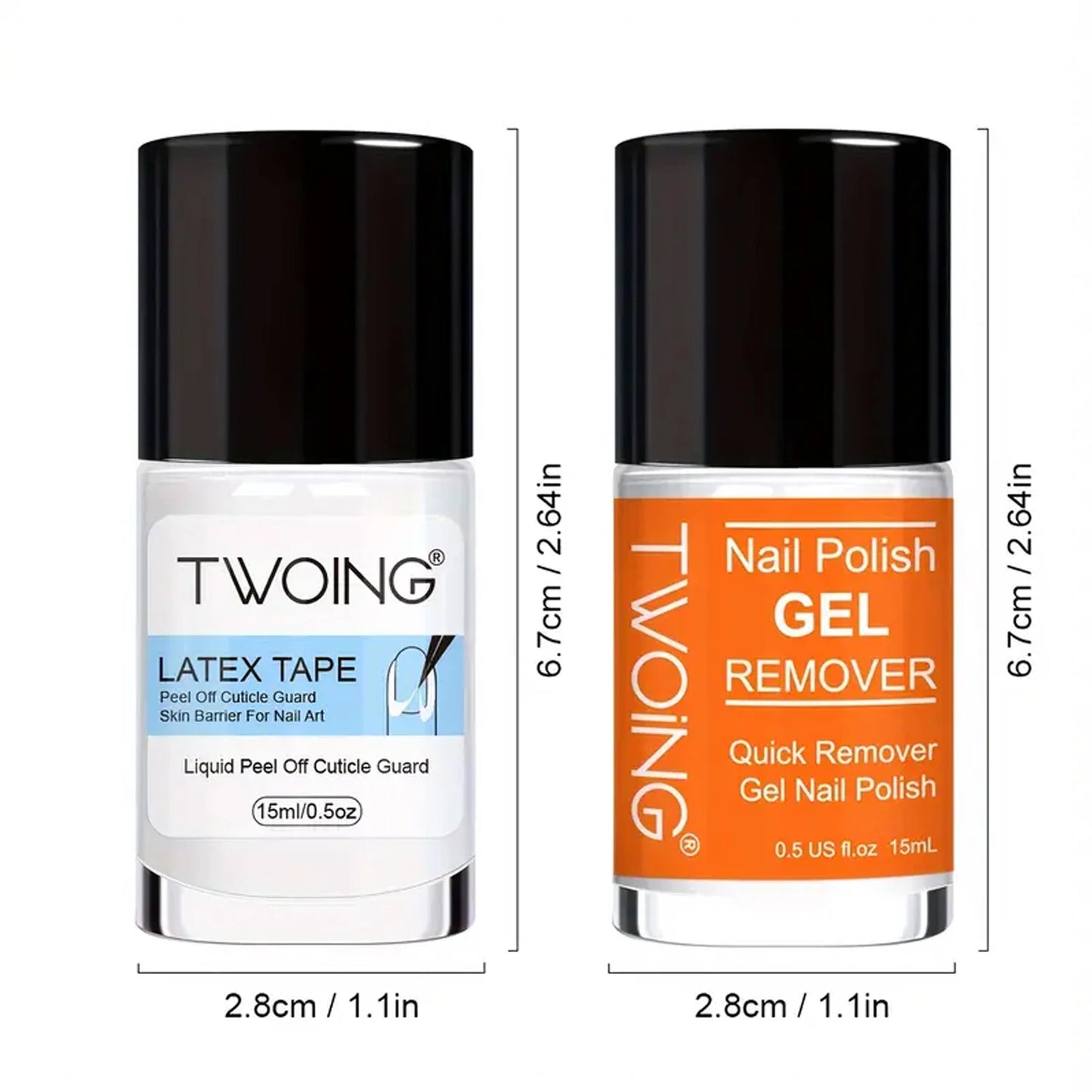 Nail Polish Gel Remover Set,2-5 Minutes Quick Remover Polish,With Gel Nail Polish Remover ,Nail Latex Tape,For Nail Salon Care Peaceful Pleasures Health and Wellness