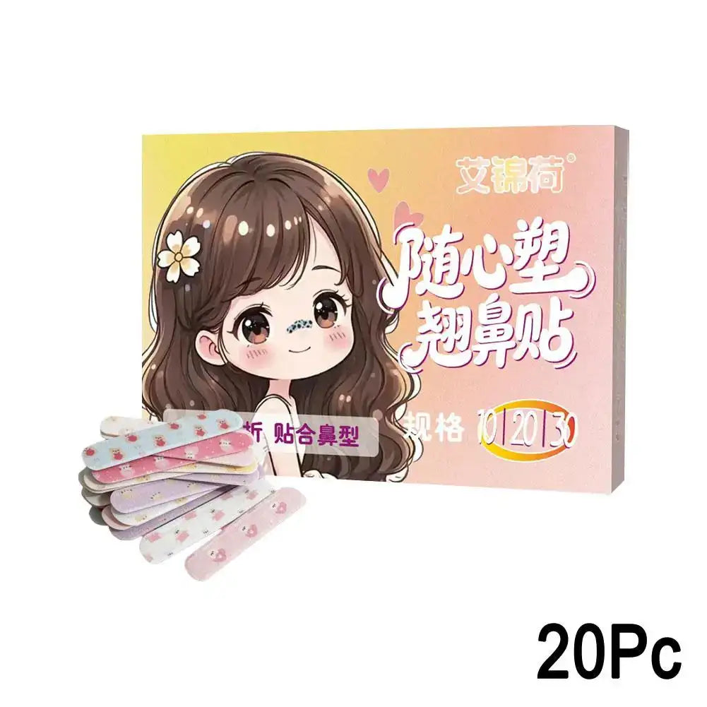 Self-Adhesive Nose Shaping Strips – Memory Foam Nose Corrector Peaceful Pleasures Health and Wellness 20pcs