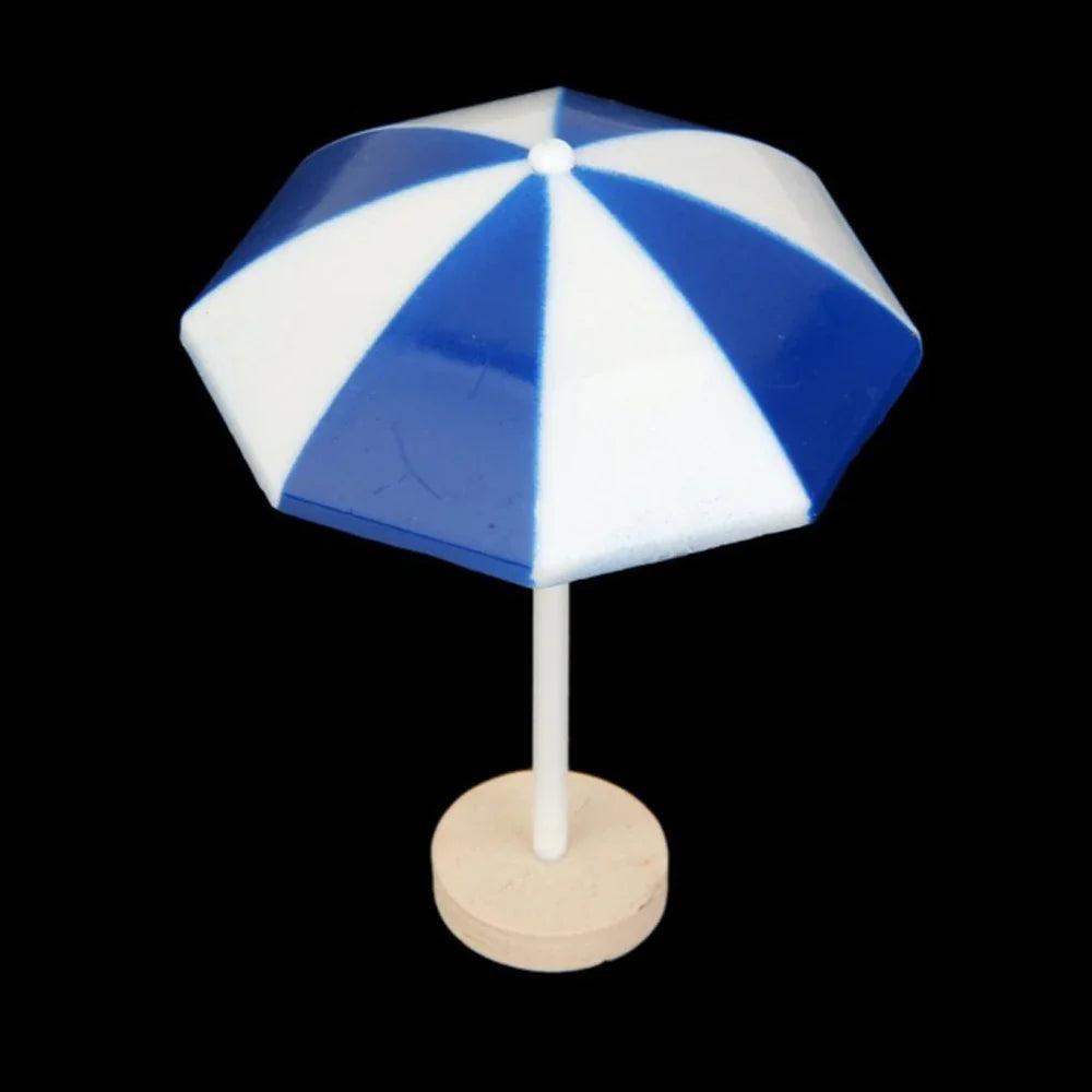 Miniature Beach Sun Umbrella Figurine | Micro Landscape Decor