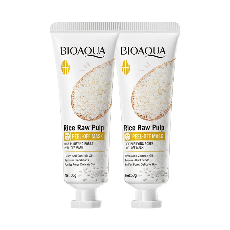 White Rice Face Peeling Mask – Blackhead Removal & Anti-Aging