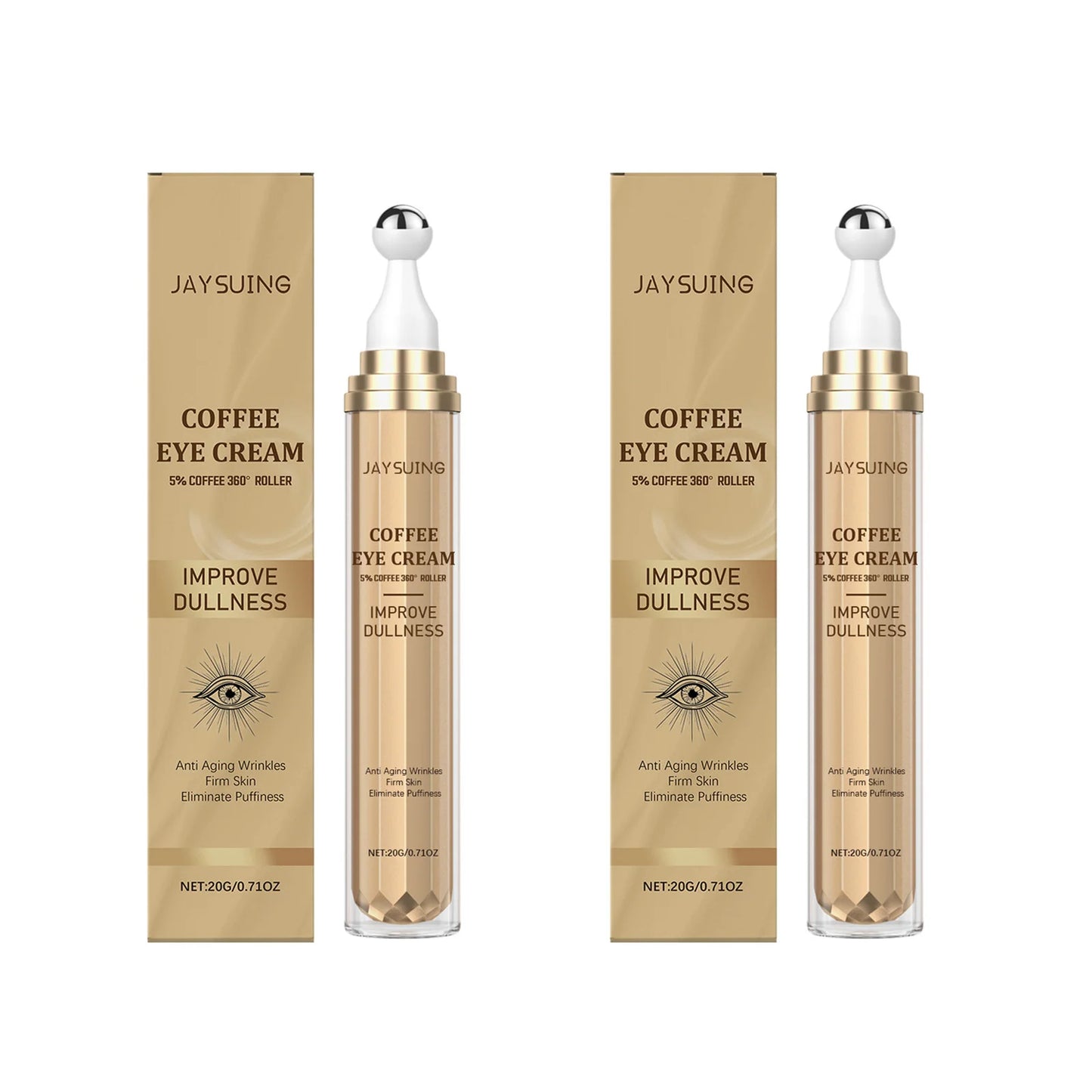Caffeine Roller Eye Cream – Dark Circles, Puffiness & Fine Lines