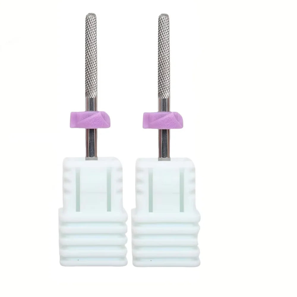 Small-head Tungsten Steel Nail Polish Remover Grinding Head Nail Removal and Dead Skin Removal Rotating File Peaceful Pleasures Health and Wellness 2pcs
