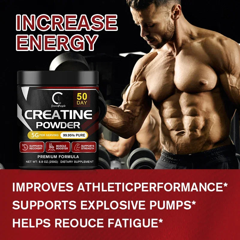 GreenPeople Creatine Monohydrate Powder – 250g Peaceful Pleasures Health and Wellness